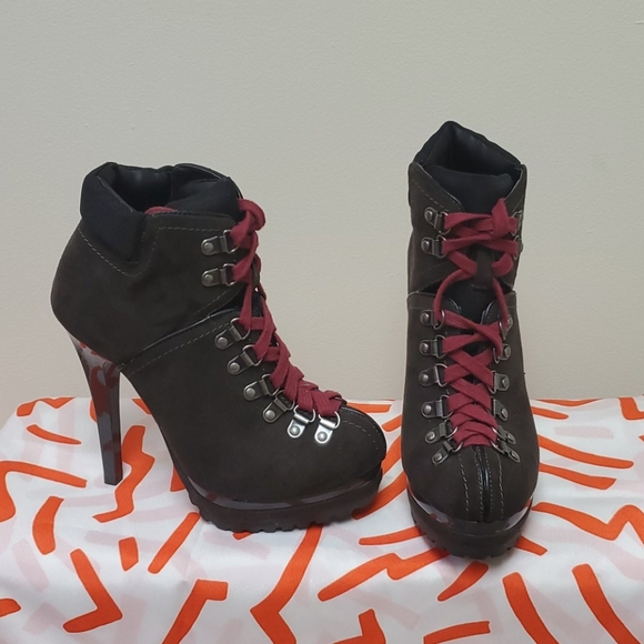 Xhilaration Shoes - 3 for $15 Xhiliration Brown Heeled Hiking Booties
